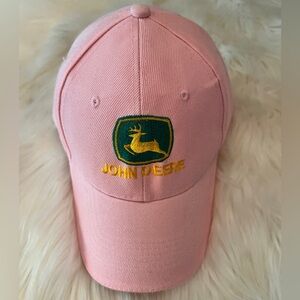 John Deere Baby Pink Baseball Hat, one size